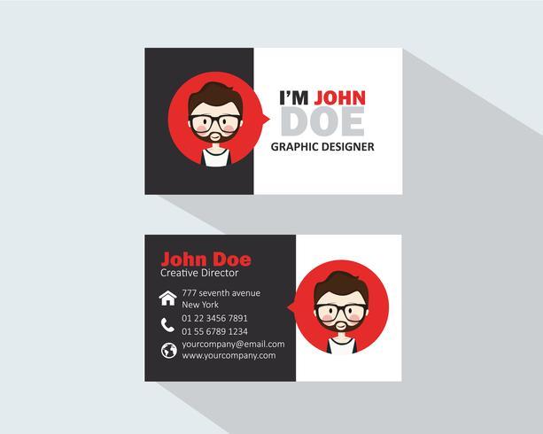 Business Card Template  vector