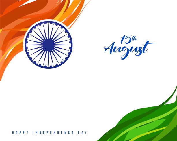 Fondo de concepto de día de la independencia de India vector