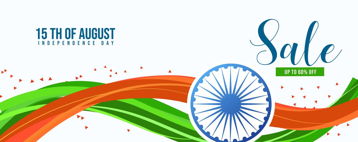 Ilustración del día de la independencia en la celebración de la India vector