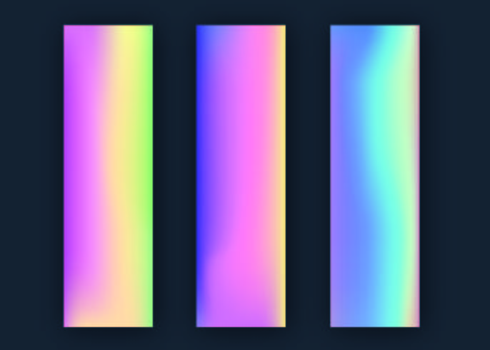 Hologram Gradients Collection vector