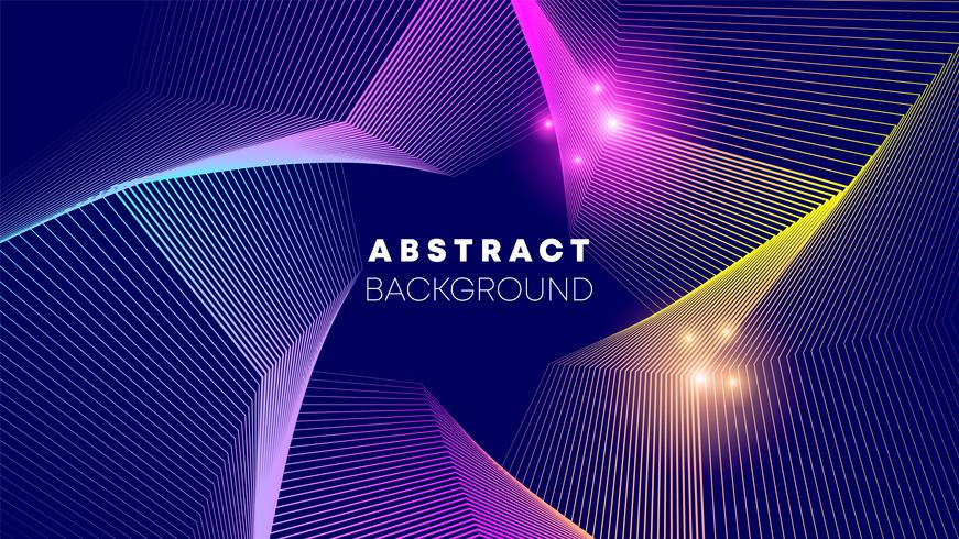 Star wave abstract background vector