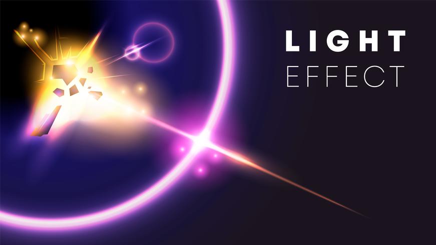 ilustración efecto de luz vector