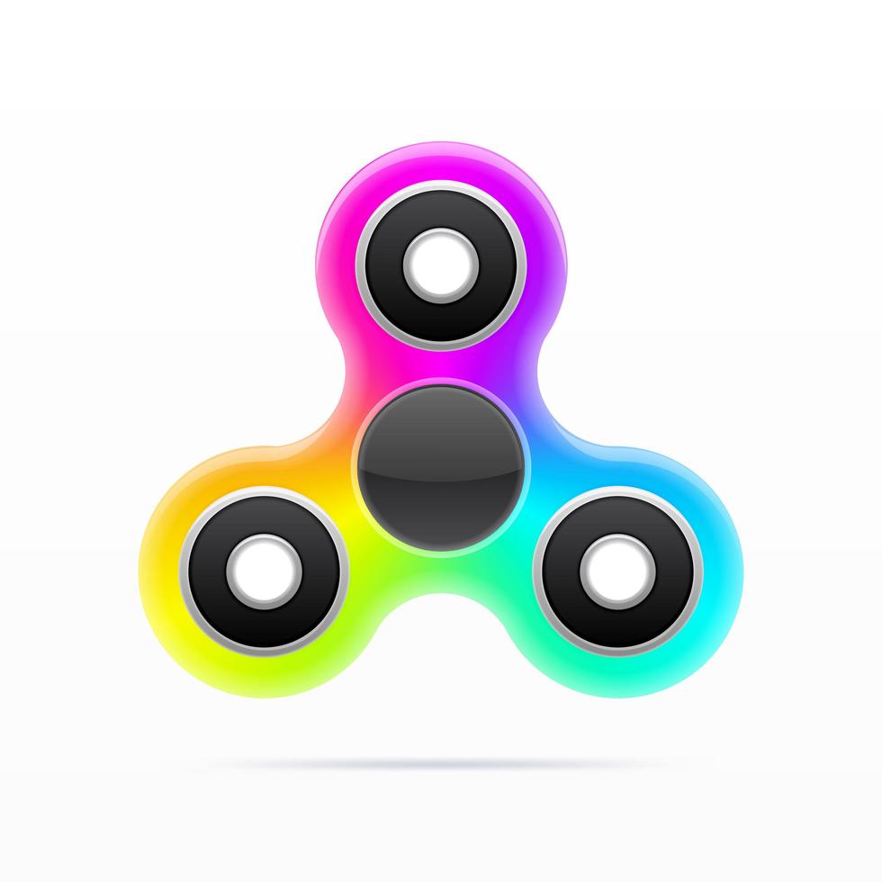 Colorful Fidget Spinner Vector 671423 Vector Art at Vecteezy