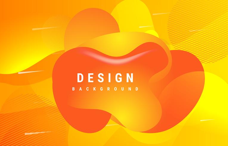 fluid abstract shapes background vector