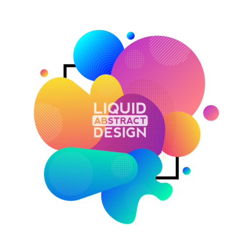 modern liquid abstract vector design