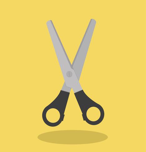black scissors  vector