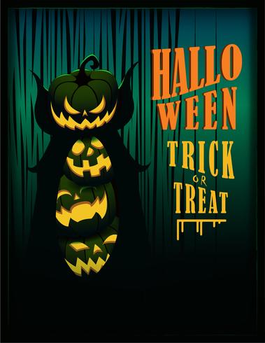 Banner de cartel de Halloween vector