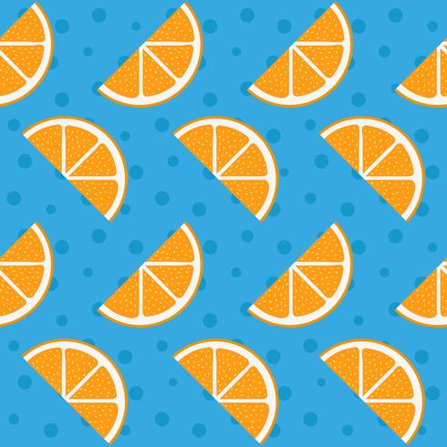 Orange seamless pattern vector