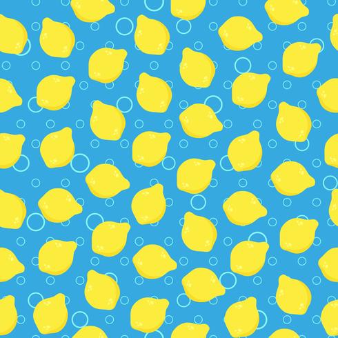 Lemon seamless pattern vector