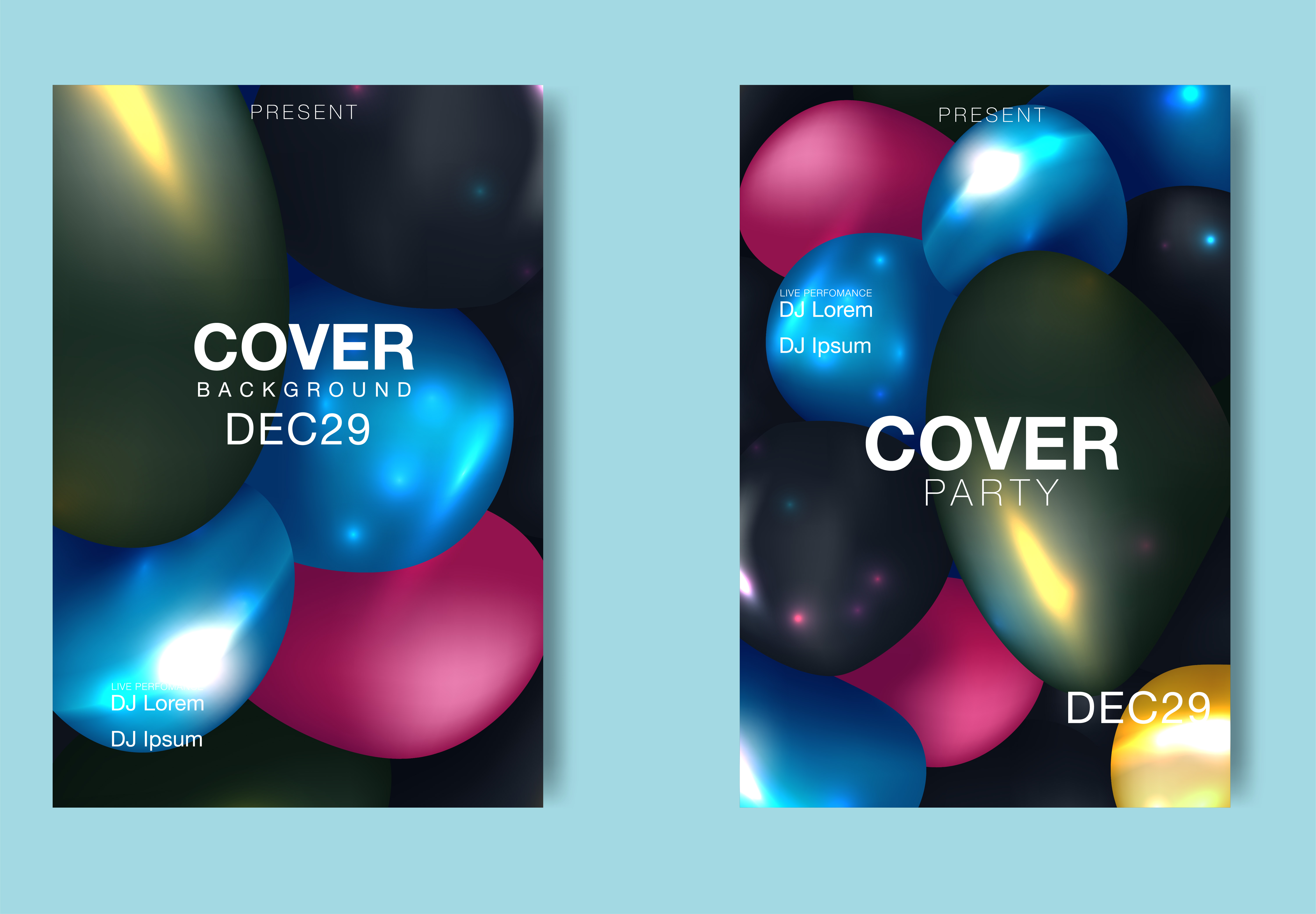 Electronic music poster 672676 Vector Art at Vecteezy