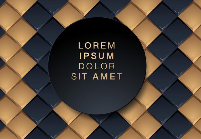 Black and Gold Geometric Background vector