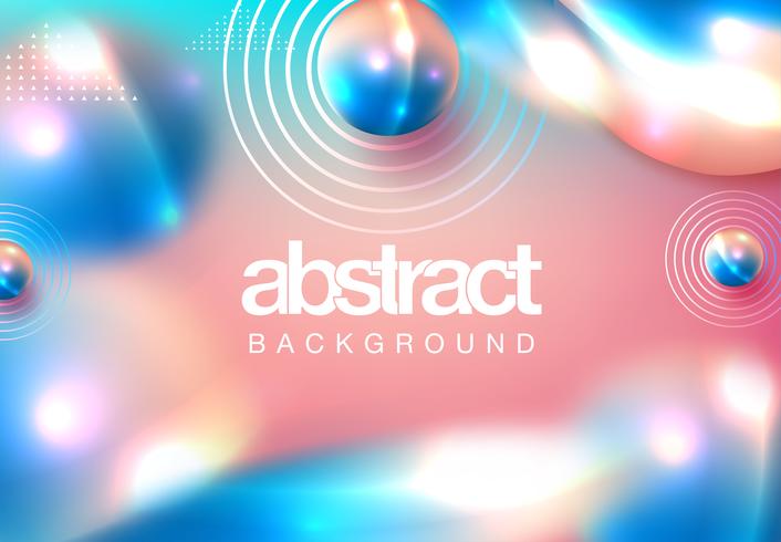 3D spheres abstract background vector