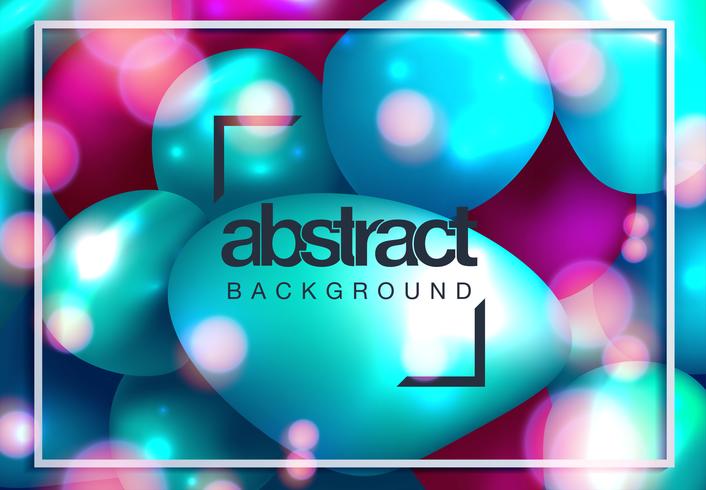 Abstract background with dynamic 3d spheres vector