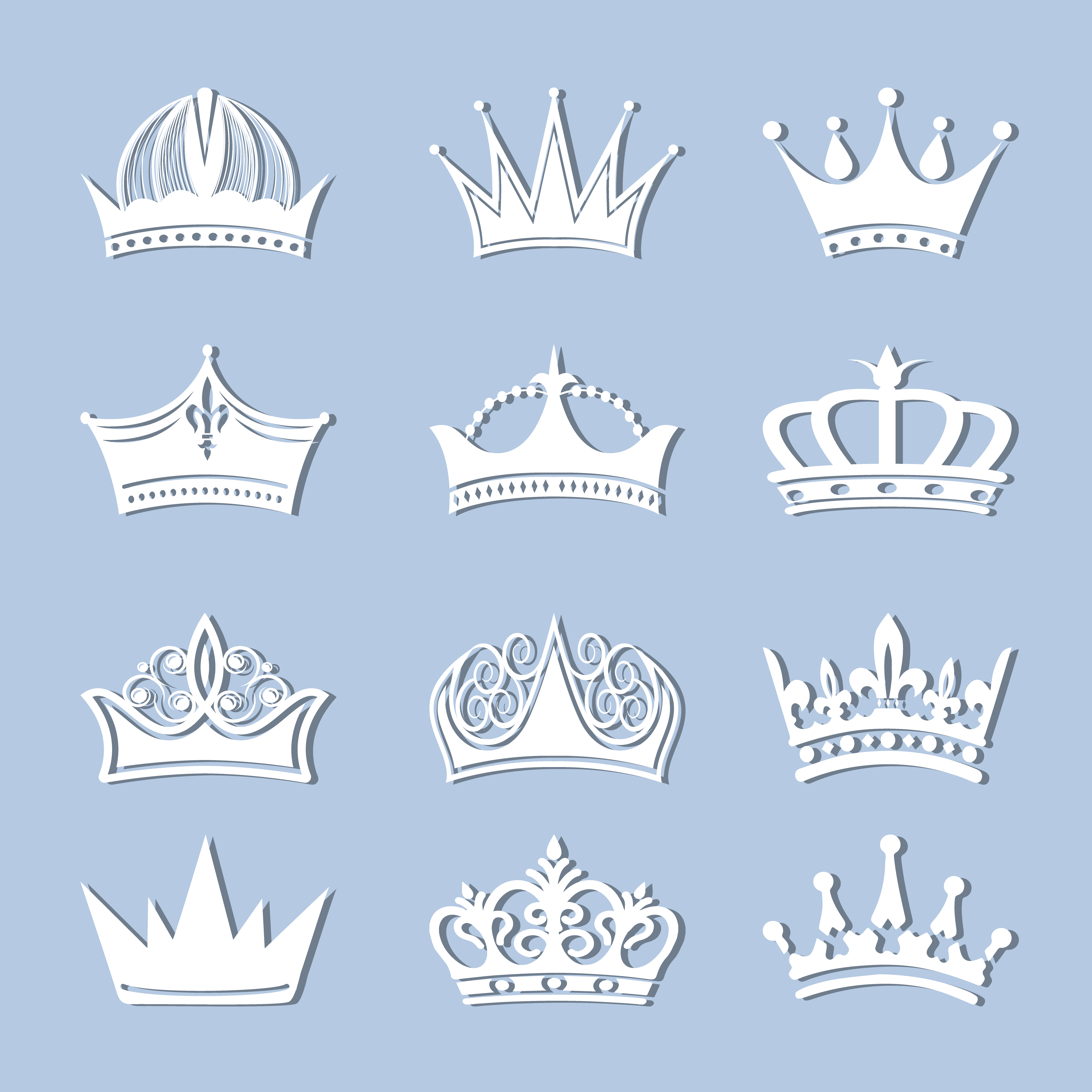 Download Collection of Vintage Crowns - Download Free Vectors, Clipart Graphics & Vector Art