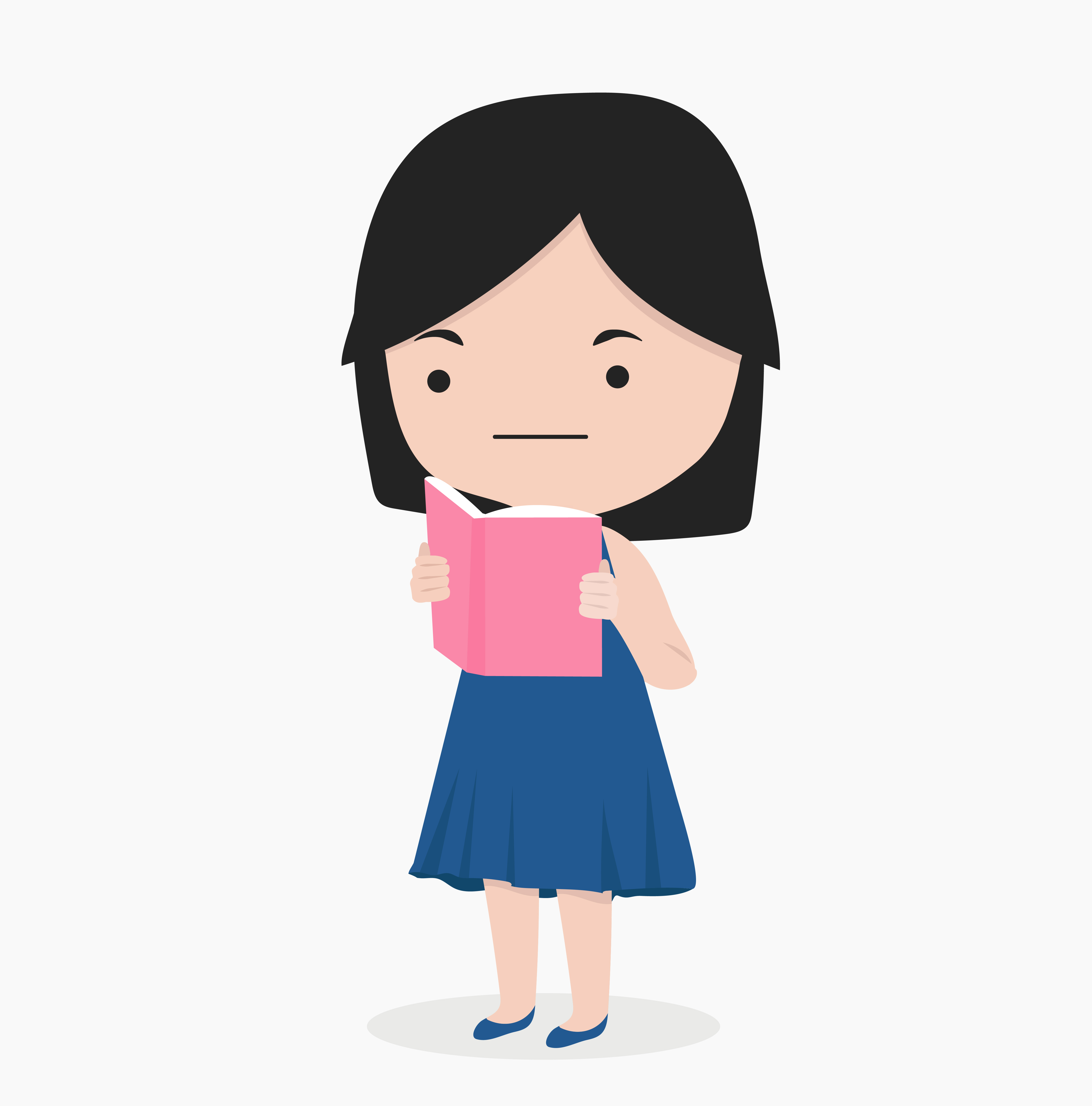 Download Girl Reading a Book - Download Free Vectors, Clipart ...