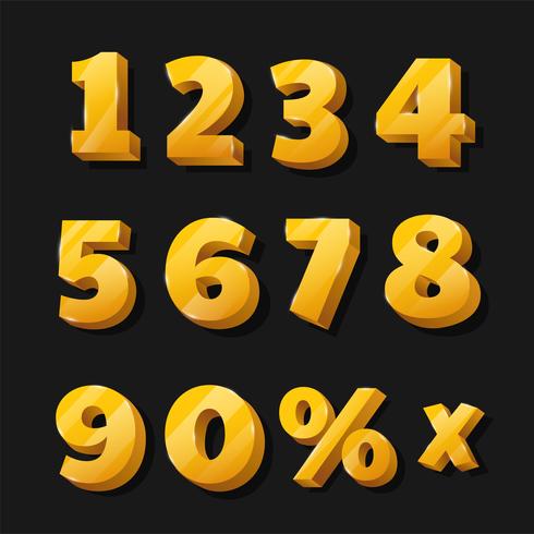 Golden numbers for discounted billboards vector