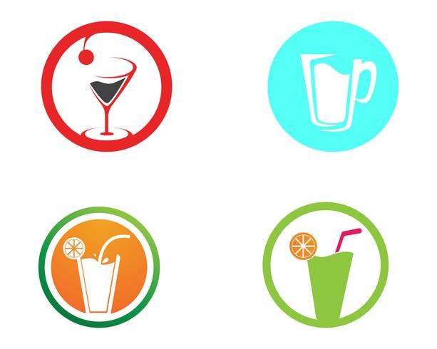 Juice symbols set vector