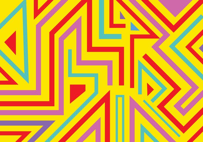 Abstract graffiti geometric shapes and lines pattern background  vector
