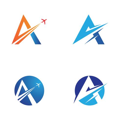 Una plantilla de logotipo de letra vector