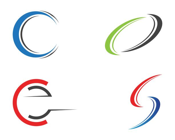 Letter C Design set vector