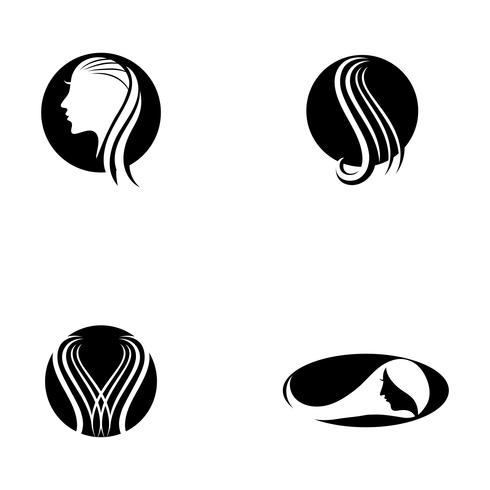 conjunto de iconos de corte de pelo vector