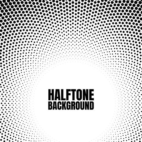 Halftone circle gradient background  vector