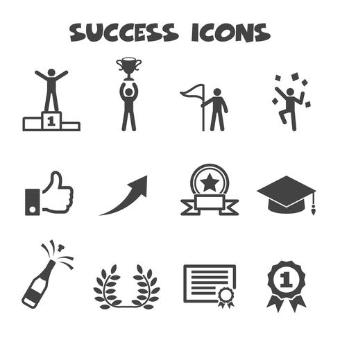 success icons symbol vector