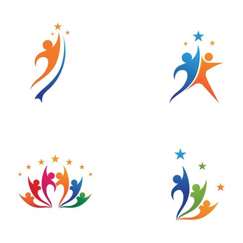 Success Template set vector