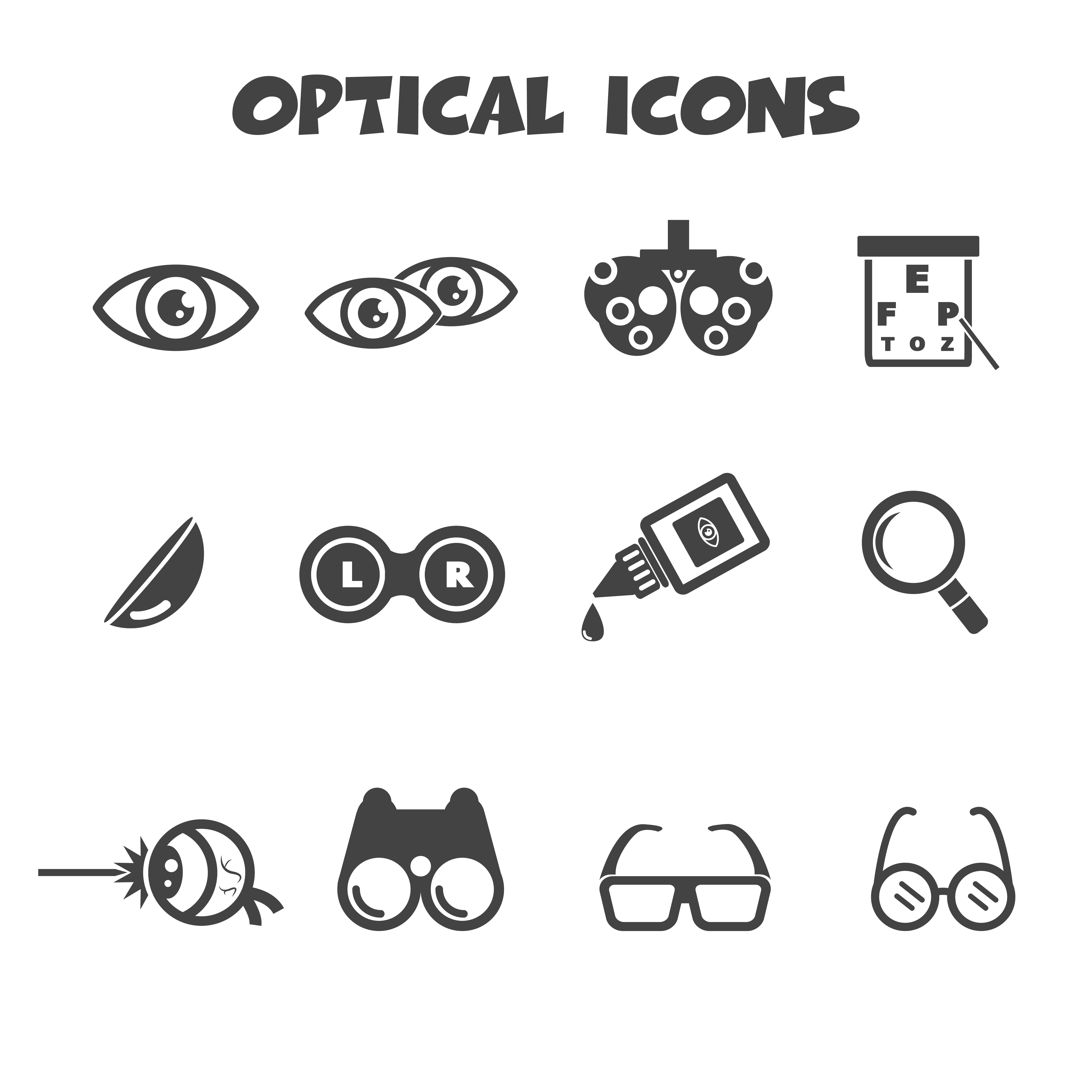 símbolo de iconos ópticos 673052 Vector en Vecteezy