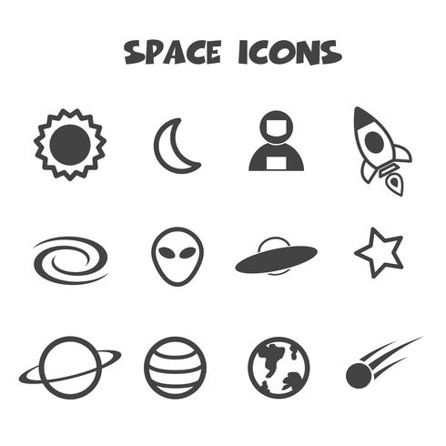 space icon symbol vector