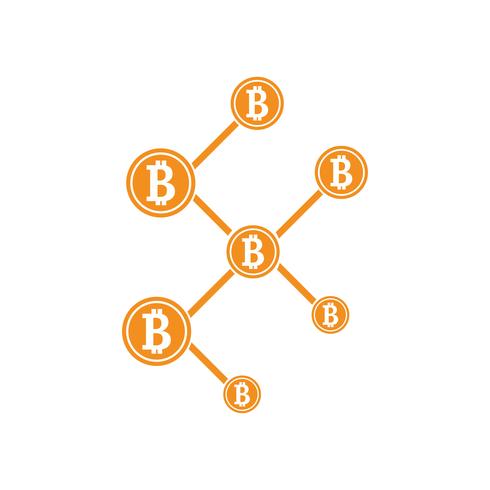 icono de bitcoin neto vector