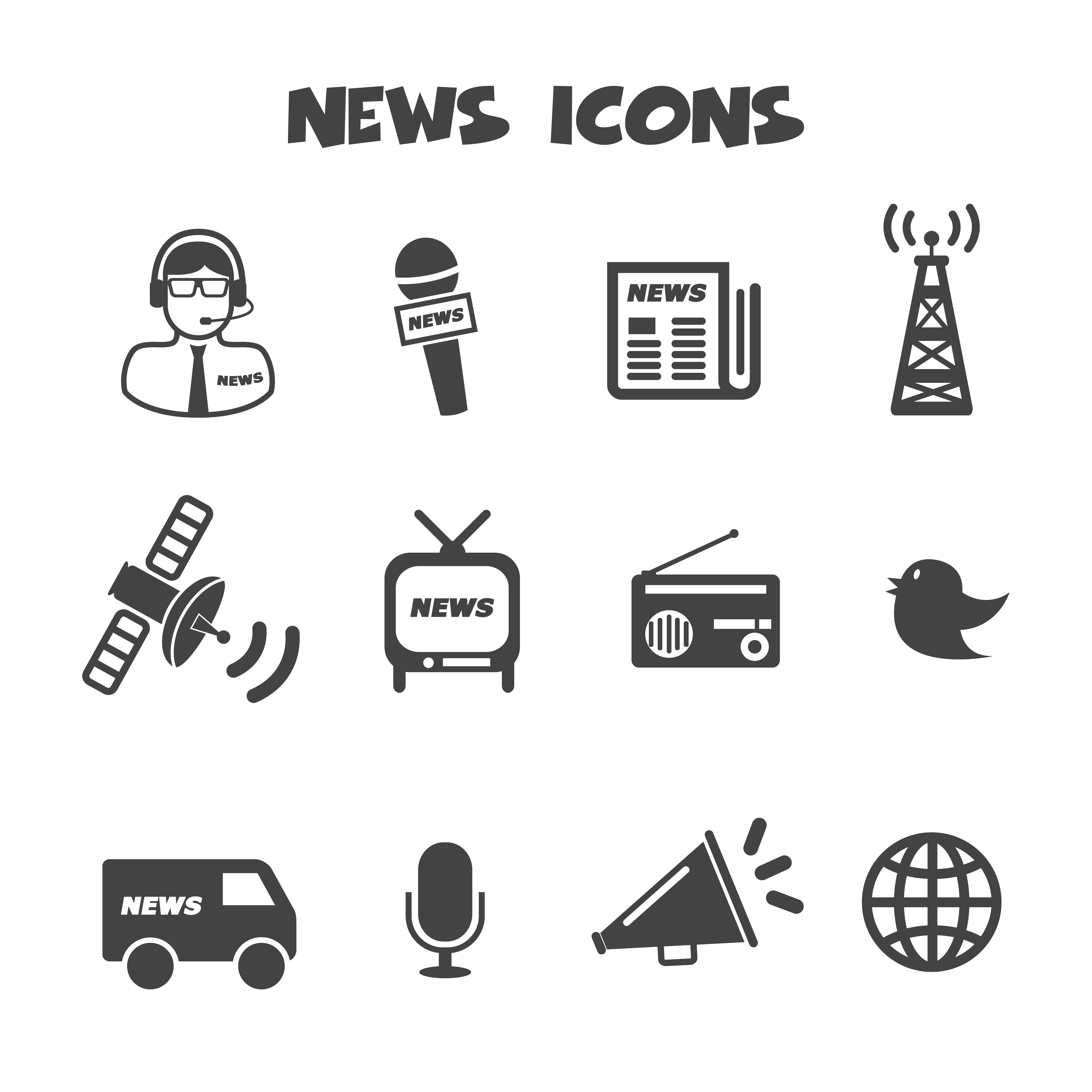 news icons symbol 673090 Vector Art at Vecteezy