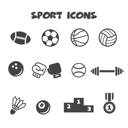 símbolo de los iconos de deporte vector