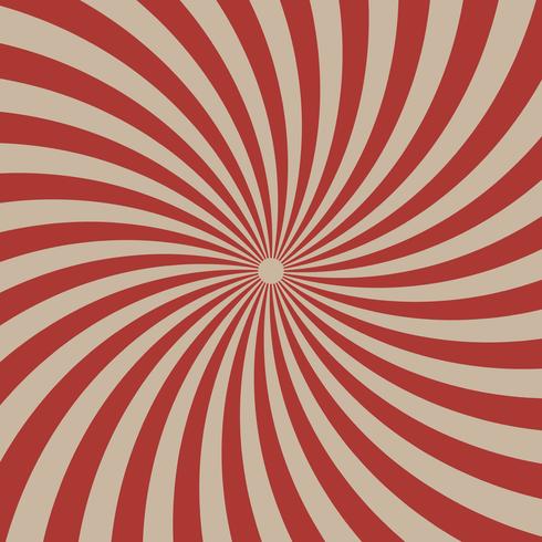 Circus graphic red  radial lines on light brown background vector