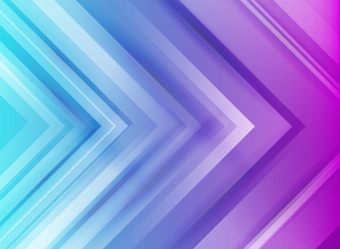 Abstract blue and purple arrows gradient background vector