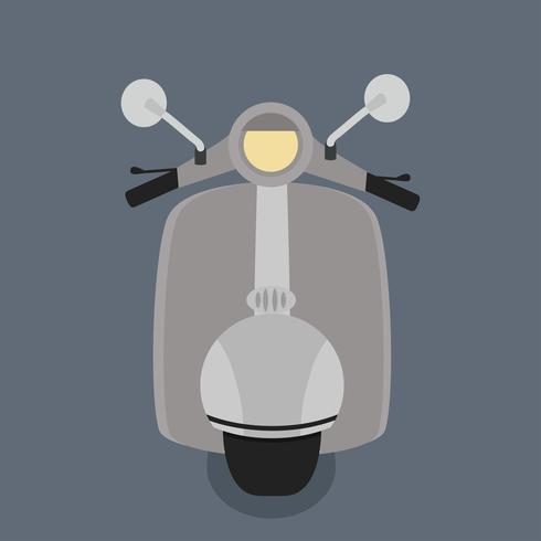 front view  motorbike  vector