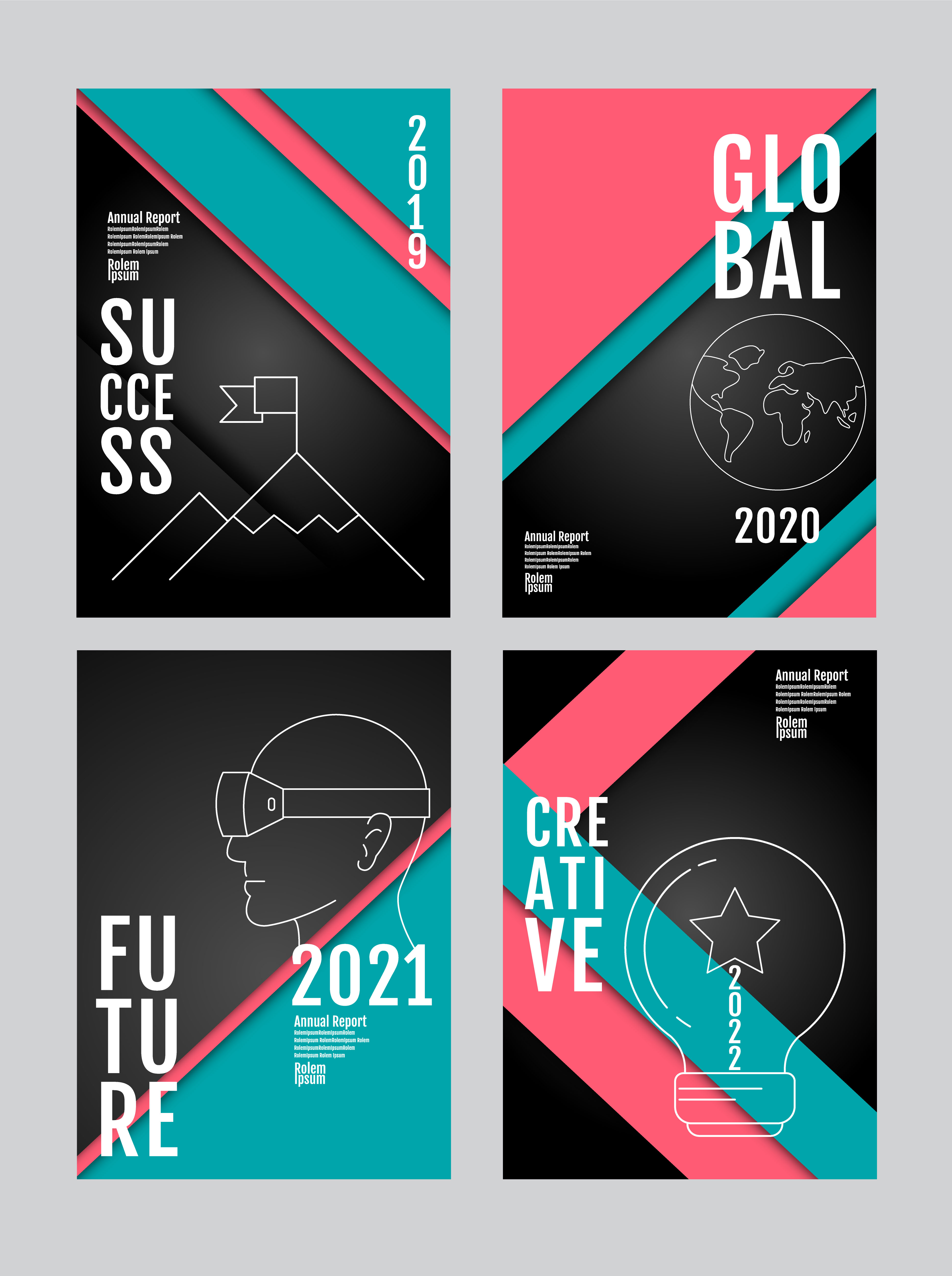 Download annual report 2019, 2020, 2021, 2022 business template layout design 673284 - Download Free ...