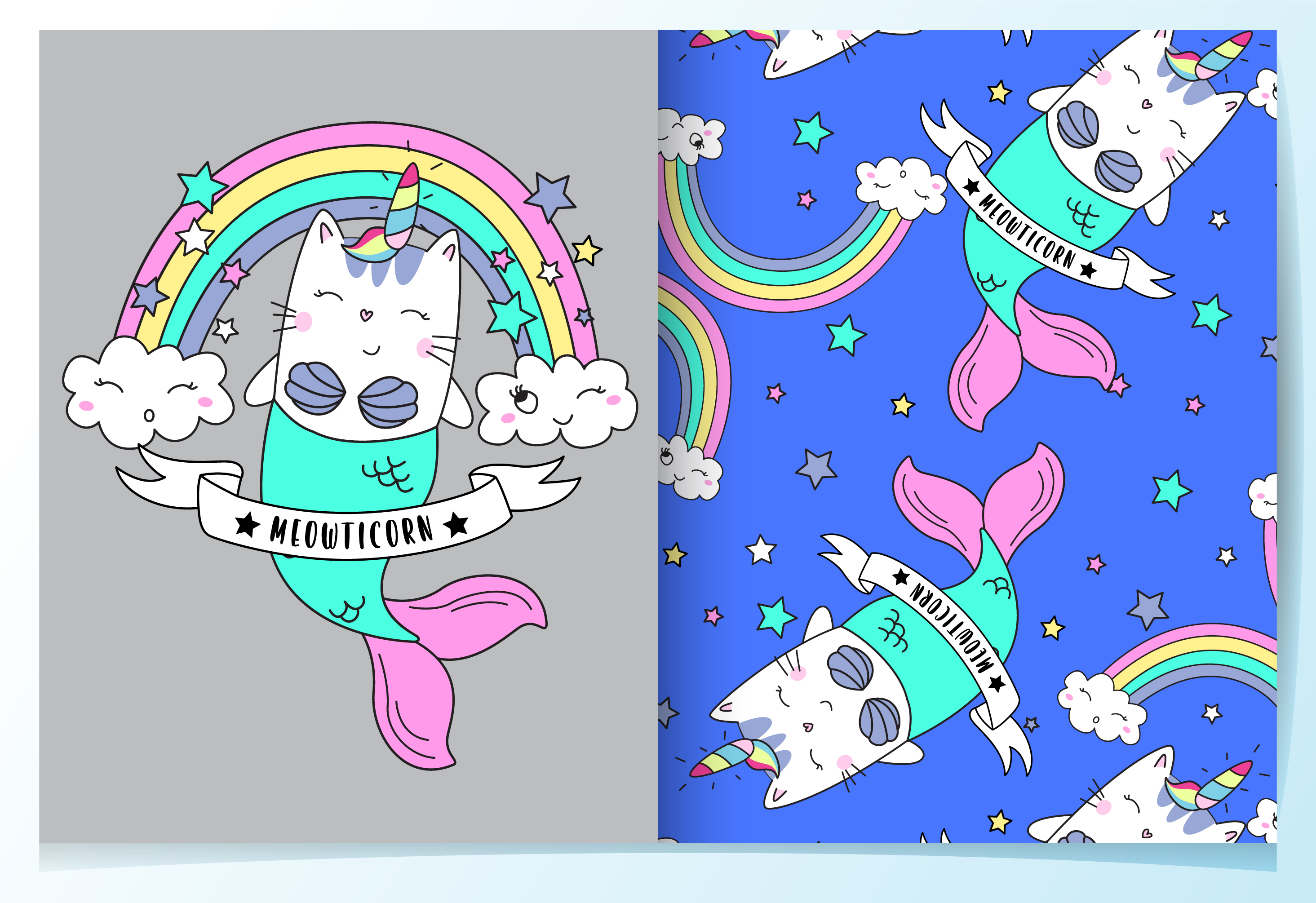 Free Free 157 Mermaid Cat Svg SVG PNG EPS DXF File