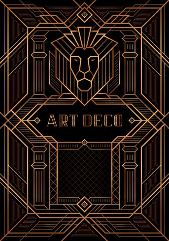 The Great Gatsby Deco Style  vector