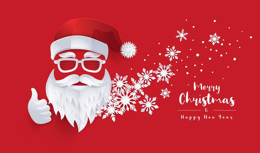 Merry Christmas Greeting card vector