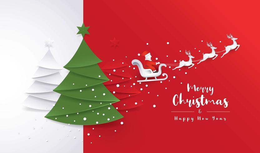 Merry Christmas Greeting card vector