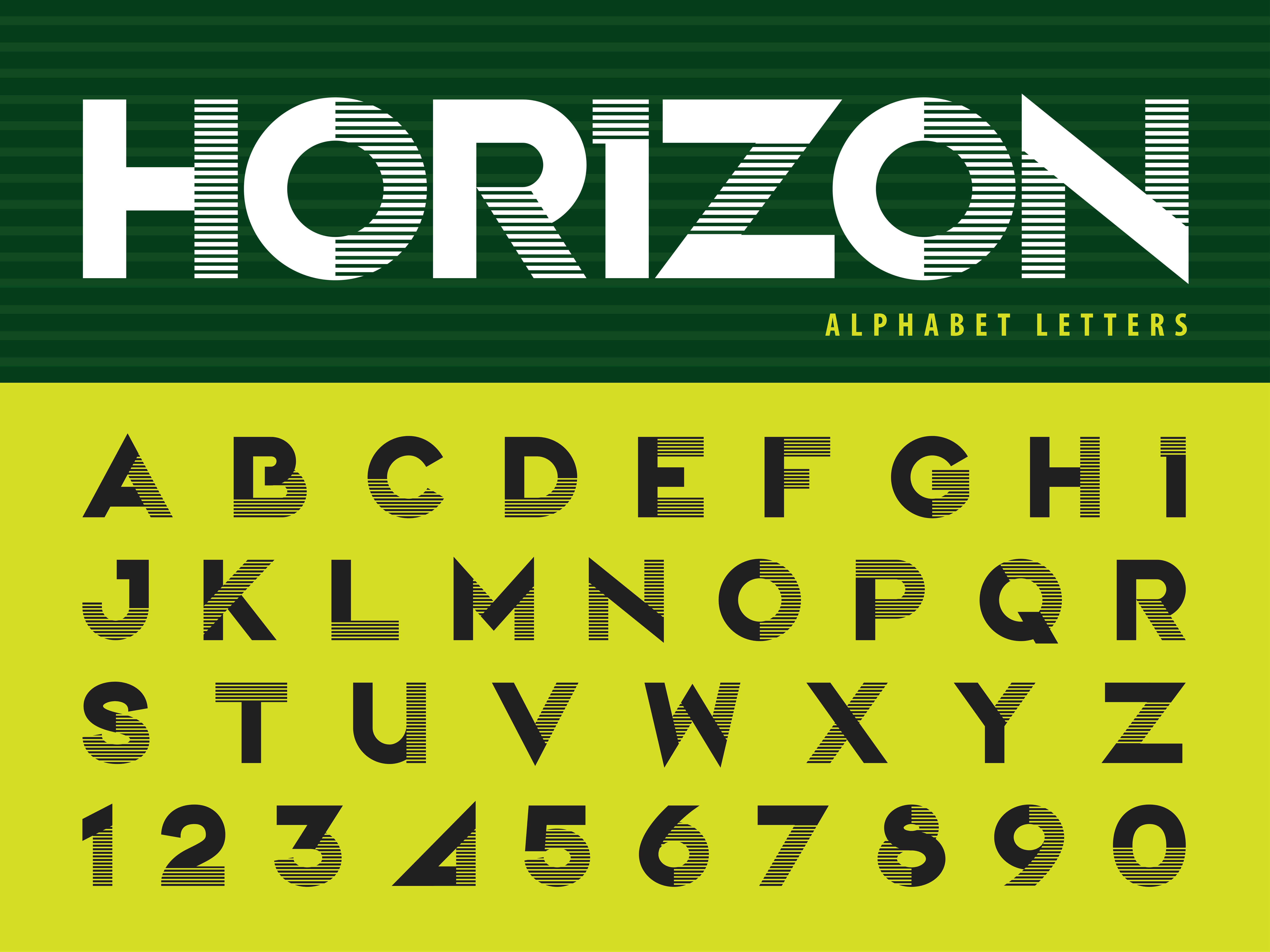 Horizontal Line Alphabet Letters And Numbers 673485 Vector Art At Vecteezy