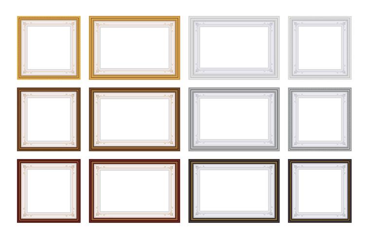 Set of Frame Vector with blank space for your picture or text