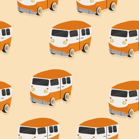 orange van pattern vector