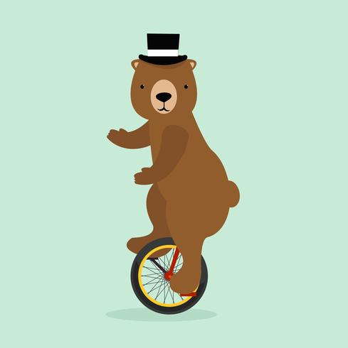 circus bear  vector