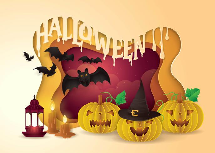 Happy Halloween Party Frame vector