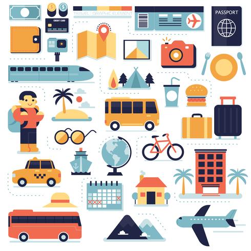 Travel, Infographic elements vector