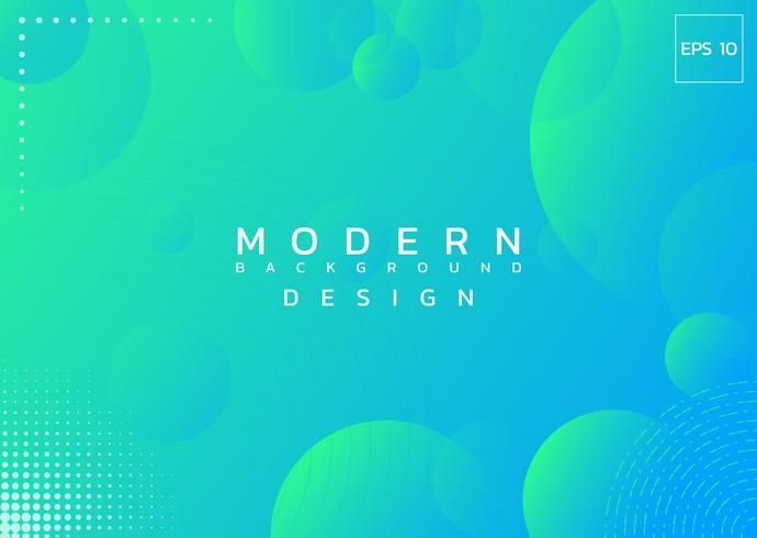 Fondo de diseño moderno círculo abstracto estilo colorido telón de fondo con medios tonos. vector