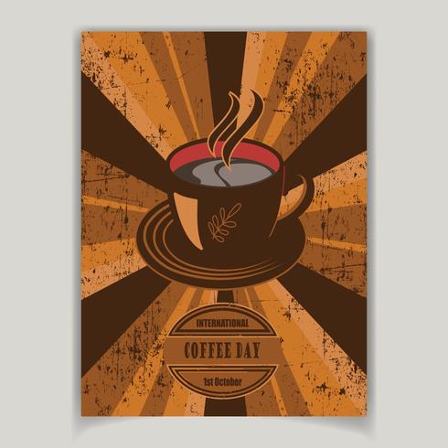 Folleto de café, comida y bebidas vector