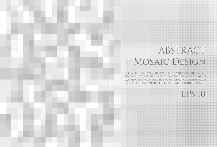 Diseño abstracto de fondo de mosaico vector